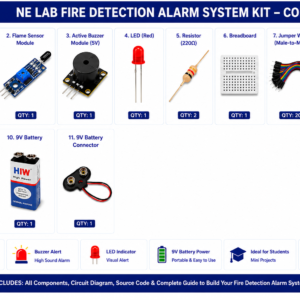 Fire Detection Alarm Project Kit Using Arduino uno