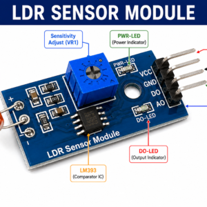 LDR Light Sensor Module | LM393 Photosensitive Sensor
