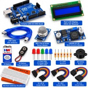 Gas Leakage & Smoke Detection Alarm System Project Kit using arduino