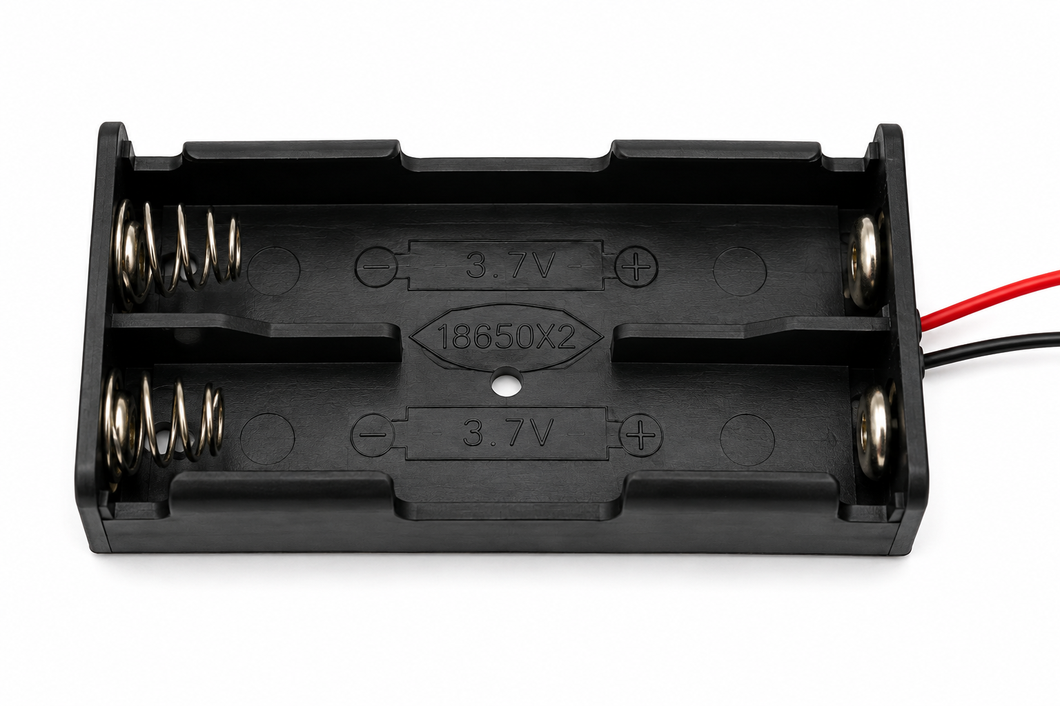 2 Cell 18650 Battery Holder with Wires - Image 2