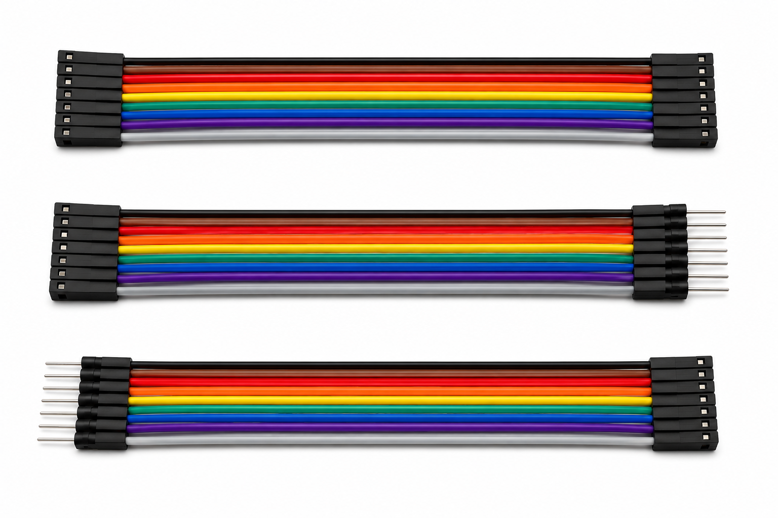 Jumper Wire M-M M-F F-F 40PCS 20cm Dupont Cable Set - Image 4