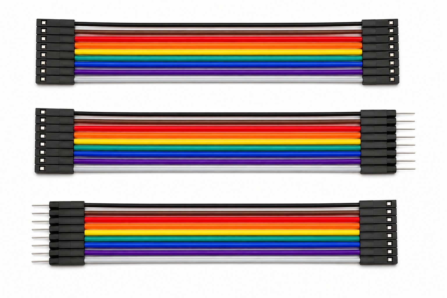 Jumper Wire M-M M-F F-F 40PCS 20cm Dupont Cable Set - Image 2