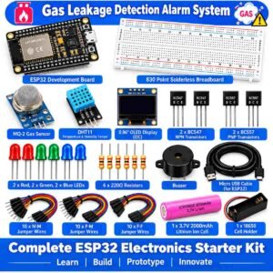 ESP32 Gas & Smoke Detection Alarm System Kit